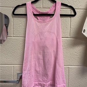 Hot pink lululemon swifty tank